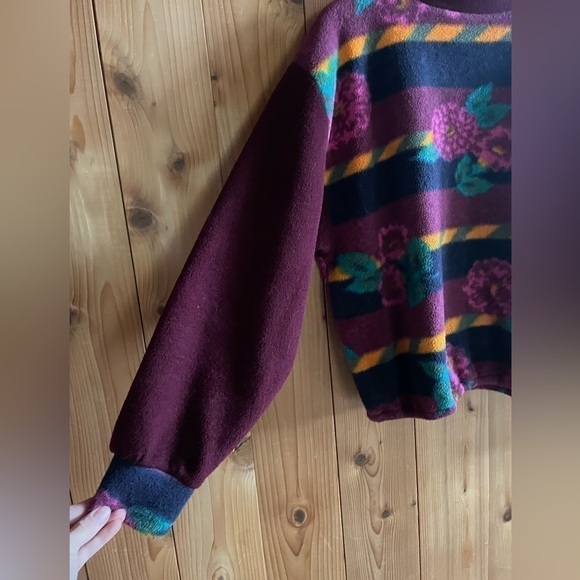 Vintage Malden Polarlite 90s Fleece Pullover Sun Valley - Picture 3 of 6